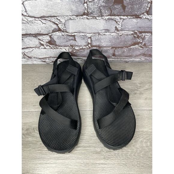 Chaco Z/Cloud Vibram Black Nylon Hiking Trail AnkleStrap Sandals Men 13M US/46EU - Picture 3 of 16